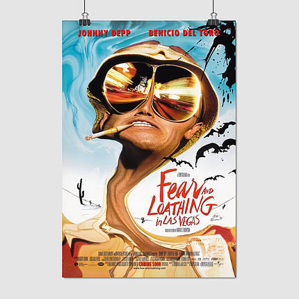 Плакат "Страх і ненависть в Лас-Вегасі, Fear and Loathing in Las Vegas (1998)", 60×41см, фото 1