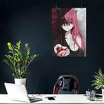 Плакат "Ельфійська пісня, Elfen Lied, Lucy/Nyu", 60×43см, фото 4