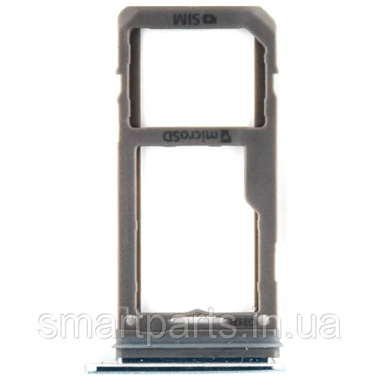 Тримач Sim-карти та карти пам'яті Samsung G950F Galaxy S8 /G955F блакитний, Coral Blue, на 1 Sim-карту