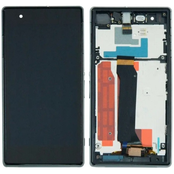 Дисплей Sony C6916 Xperia Z1s L39t чорний, оригінал PRC, з рамкою, фото 1