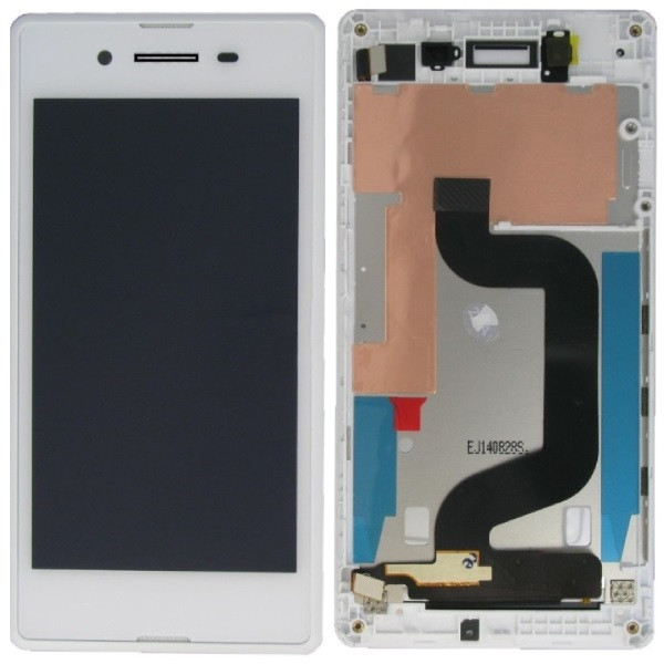 Дисплей Sony D2202 Xperia E3 /D2203 /D2212 білий, оригінал PRC, з рамкою, фото 1