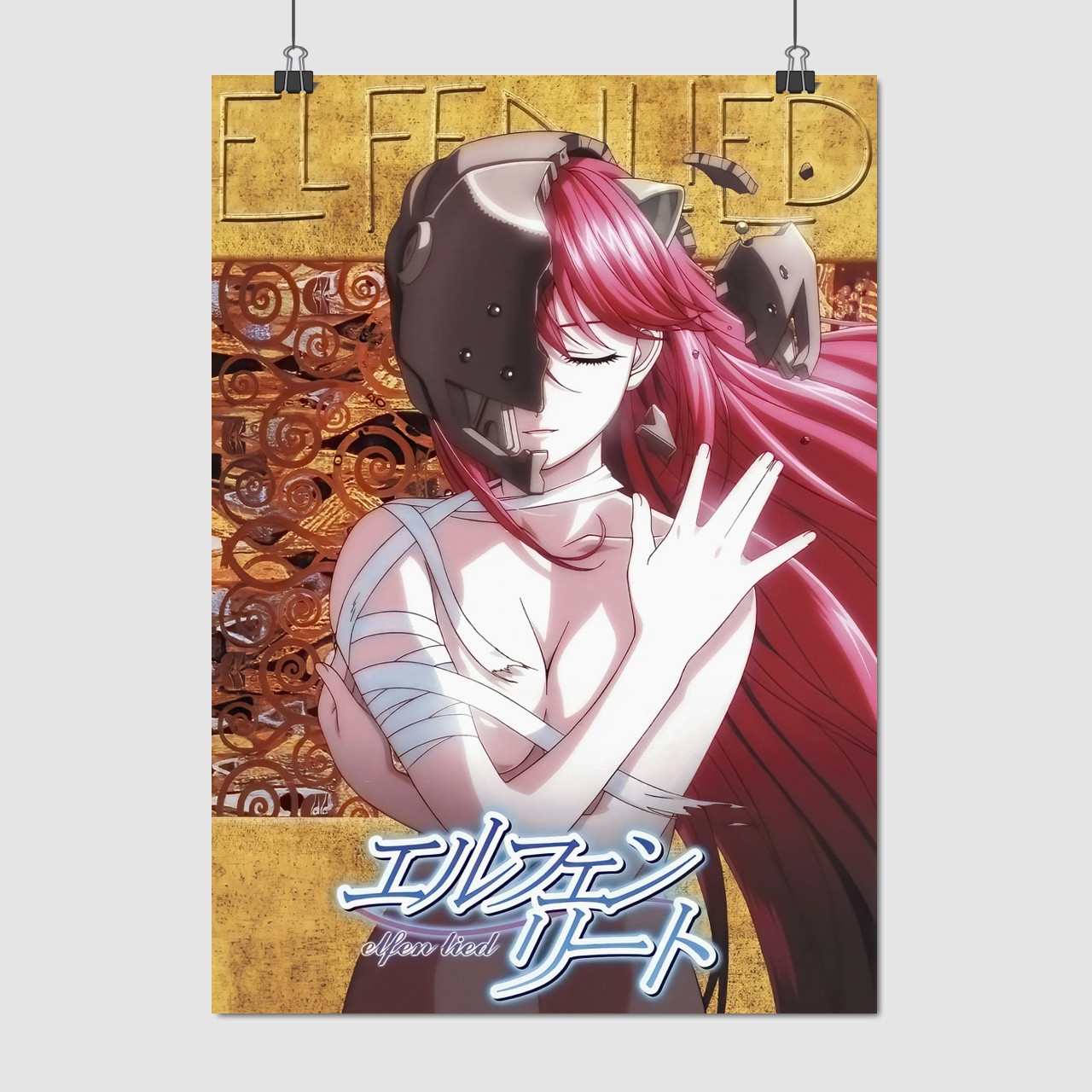 Плакат "Ельфійська пісня, Elfen Lied, Lucy/Nyu", 60×43см