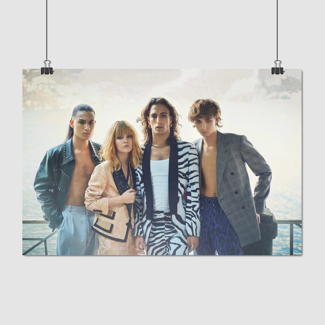 Плакат "Манескін, Måneskin", 40×60см