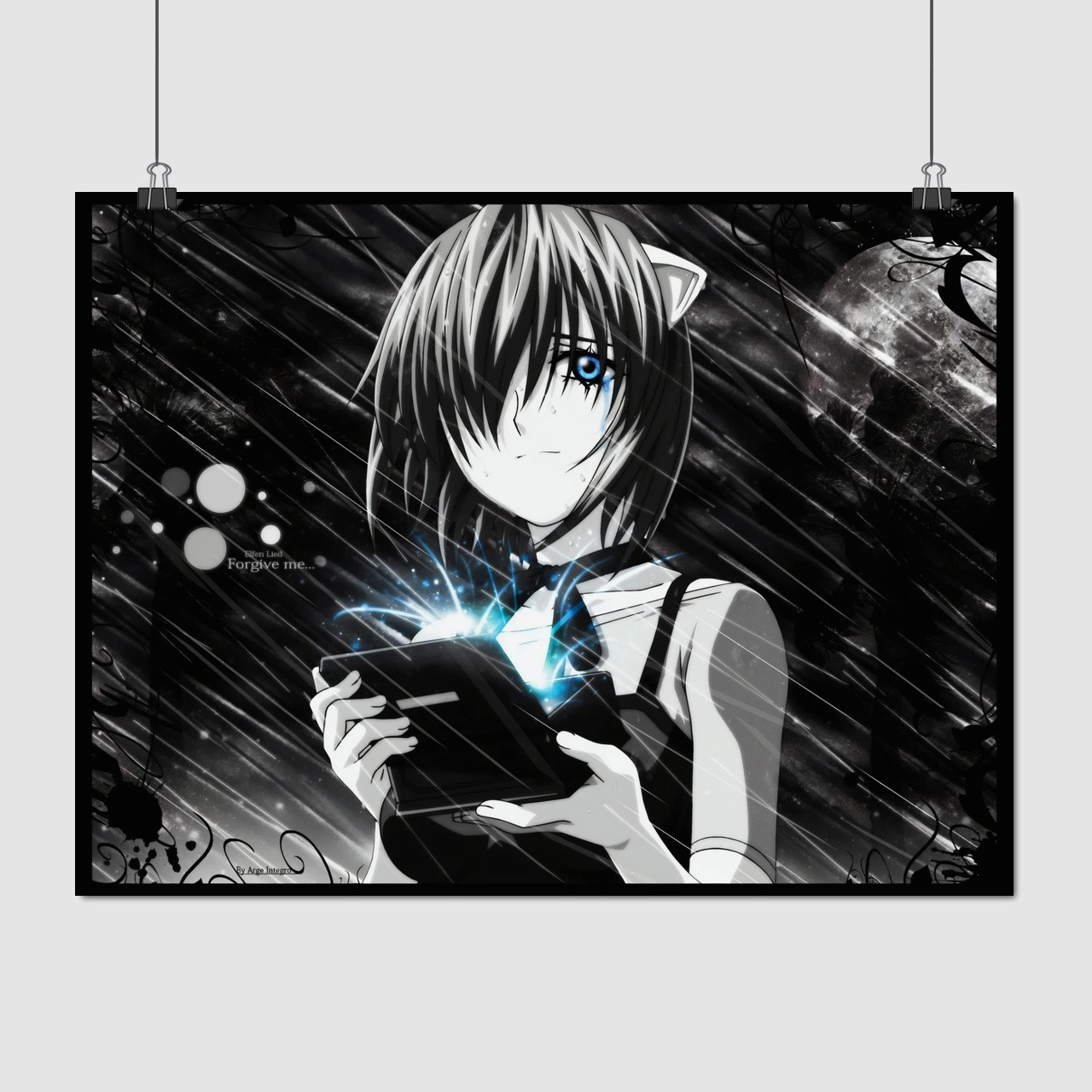 Плакат "Ельфійська пісня, Elfen Lied, Lucy/Nyu", 45×60см