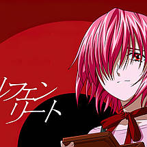 Плакат "Ельфійська пісня, Elfen Lied, Lucy/Nyu", 60×60см, фото 3