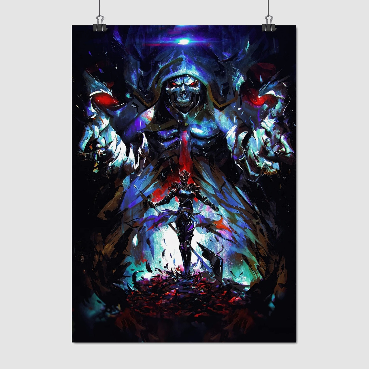 Плакат "Оверлорд, аніме, стилізація, Overlord", 60×43см