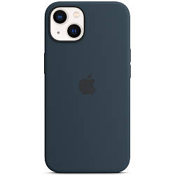 Силіконовий чохол iPhone 13 mini Apple Silicone Case with MagSafe (анімація) - Abyss Blue