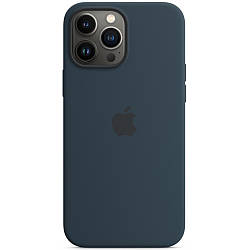 Силіконовий чохол iPhone 13 Pro Apple Silicone Case with MagSafe (анімація) - Abyss Blue