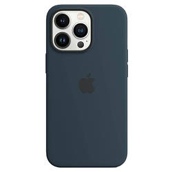 Силіконовий чохол iPhone 13 Pro Max Apple Silicone Case with MagSafe (анімація) - Abyss Blue