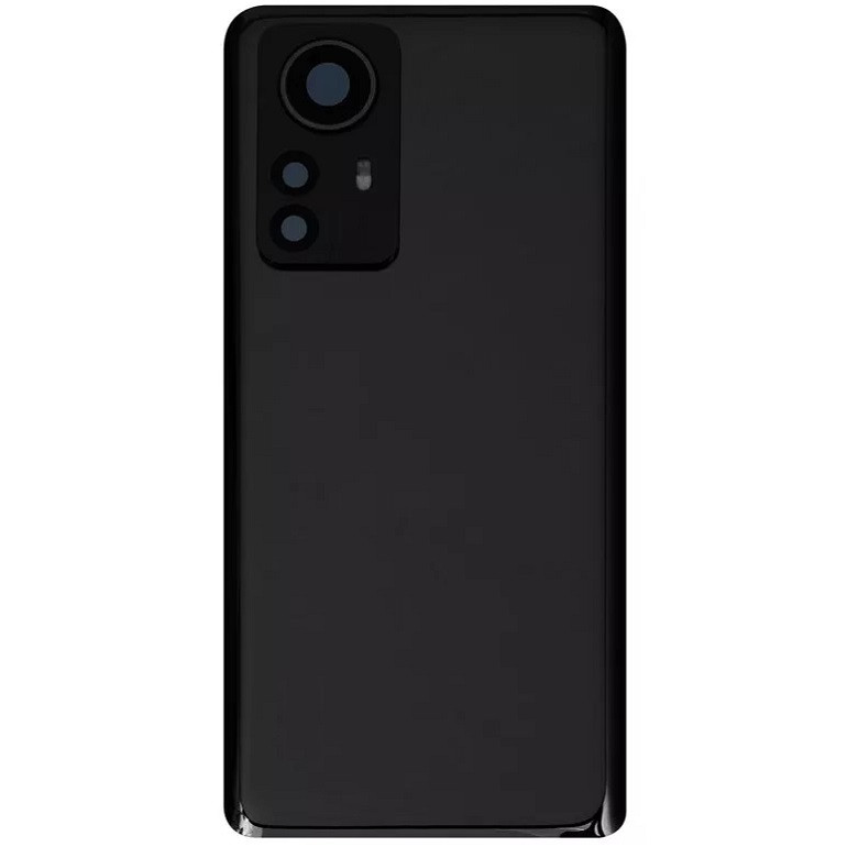 Задня кришка Xiaomi 12 Pro сіра, Gray, матова + скло камери