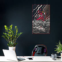 Плакат "Євангеліон, піксель-арт, Neon Genesis Evangelion", 60×36см, фото 4