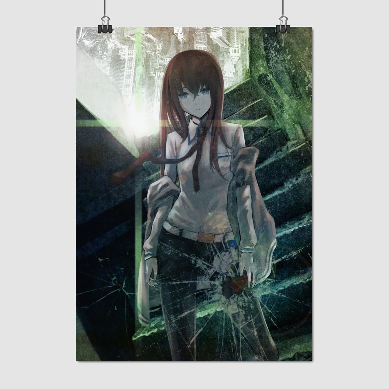 Плакат "Брама Штейна, Steins;Gate", 60×43см