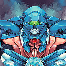 Плакат "Євангеліон, Рей Аянамі, Neon Genesis Evangelion", 60×39см, фото 3