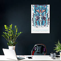 Плакат "Євангеліон, Рей Аянамі, Neon Genesis Evangelion", 60×39см, фото 4