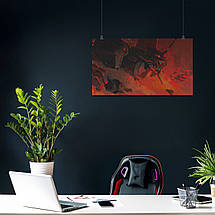 Плакат "Євангеліон, Neon Genesis Evangelion, EVA Unit 01", 34×60см, фото 4
