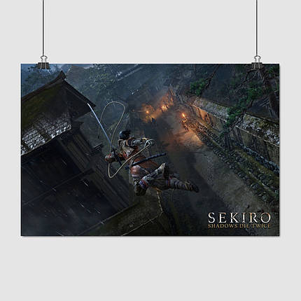 Плакат "Однорукий вовк: Тіні вмирають двічі, Sekiro: Shadows Die Twice", 40×60см, фото 1