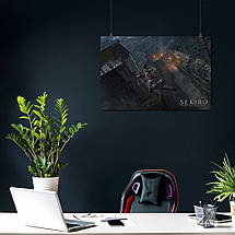 Плакат "Однорукий вовк: Тіні вмирають двічі, Sekiro: Shadows Die Twice", 40×60см, фото 3