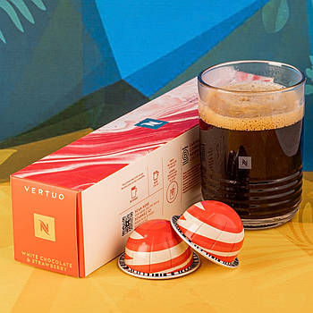 Кава в капсулах Nespresso Vertuo White Chocolate & Strawberry (білий шоколад і полуниця), Швейцарія(10 шт.) 230 мл