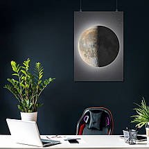 Плакат "Місяць та зірки, Moon", 60×43см, фото 3