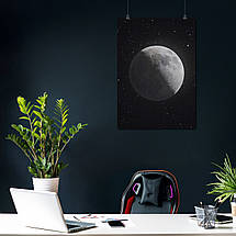 Плакат "Місяць та зірки, Moon", 60×43см, фото 3
