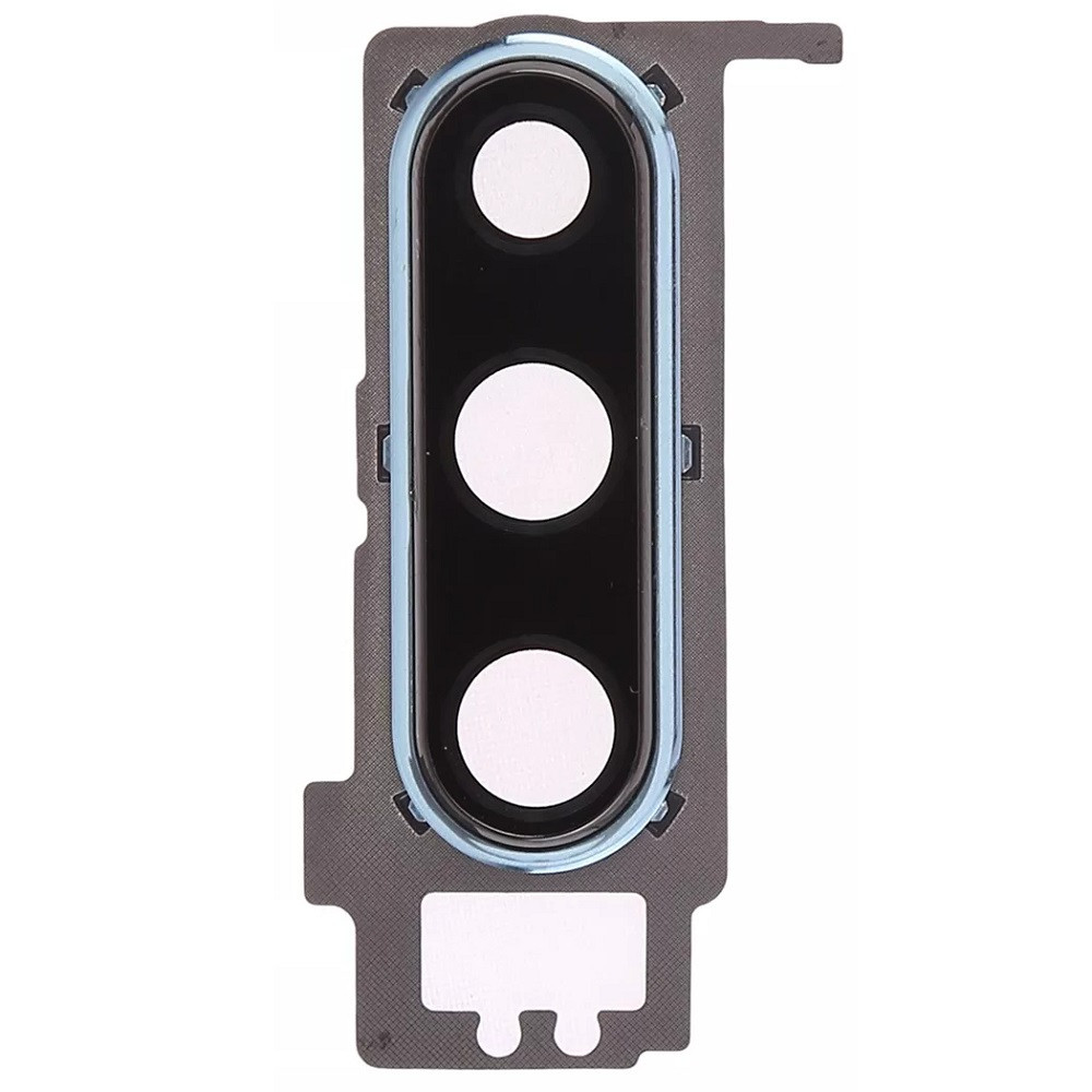 Скло камери Huawei P30 з рамкою синього кольору, Aurora Blue, фото 1