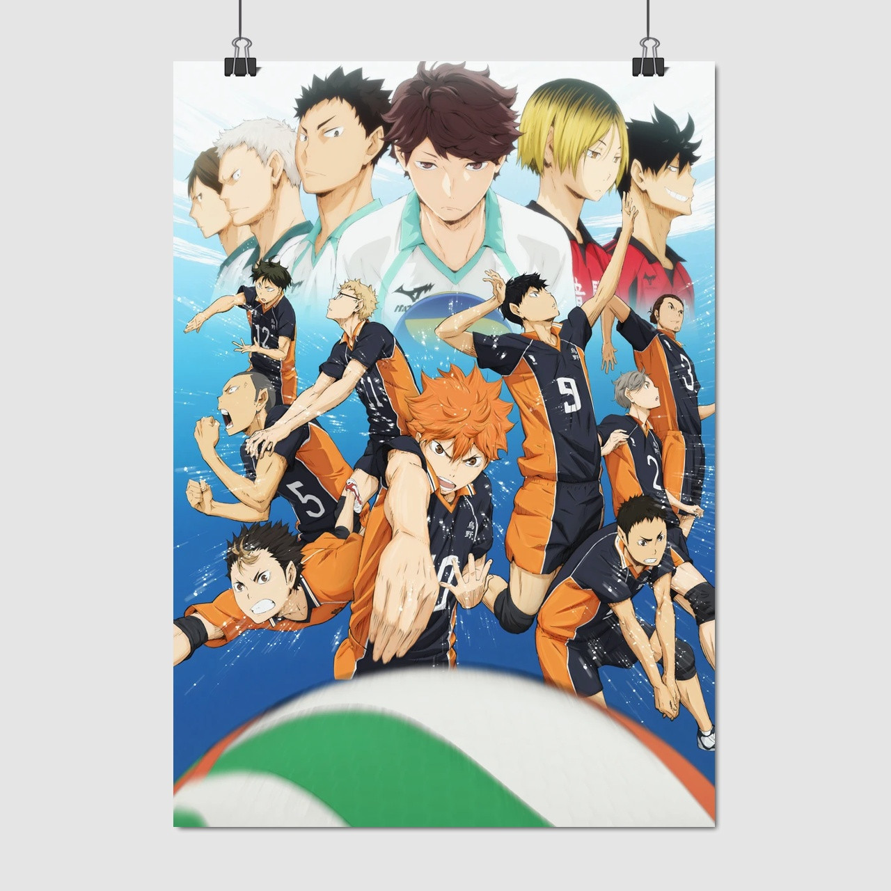 Плакат "Волейбол (аніме), Haikyu!", 60×43см