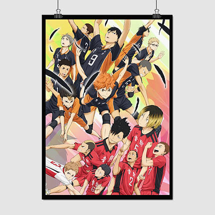Плакат "Волейбол (аніме), Haikyu!", 60×43см, фото 1