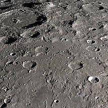 Плакат "Місяць, поверхня з космосу, Moon", 34×60см, фото 2