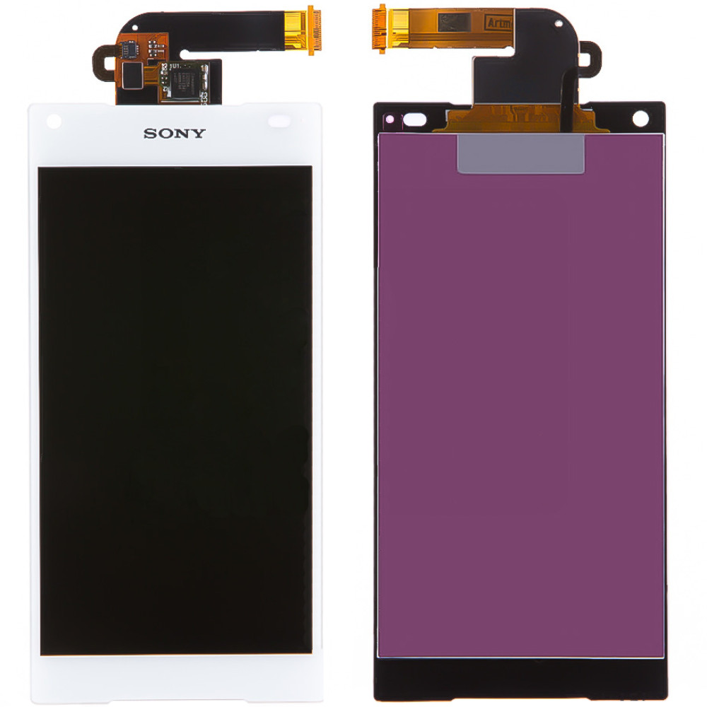 Дисплей Sony E5803 Xperia Z5 Compact/E5823 білий, оригінал PRC, фото 1