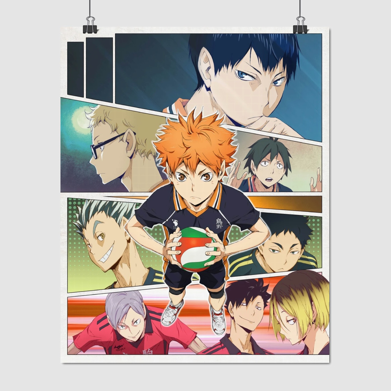 Плакат "Волейбол (аніме), Haikyu!", 60×48см