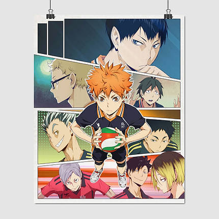 Плакат "Волейбол (аніме), Haikyu!", 60×48см, фото 1