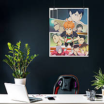 Плакат "Волейбол (аніме), Haikyu!", 60×48см, фото 4
