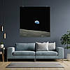 Плакат "Вид на Землю з поверхні Місяця, Moon", 60×60см, фото 7