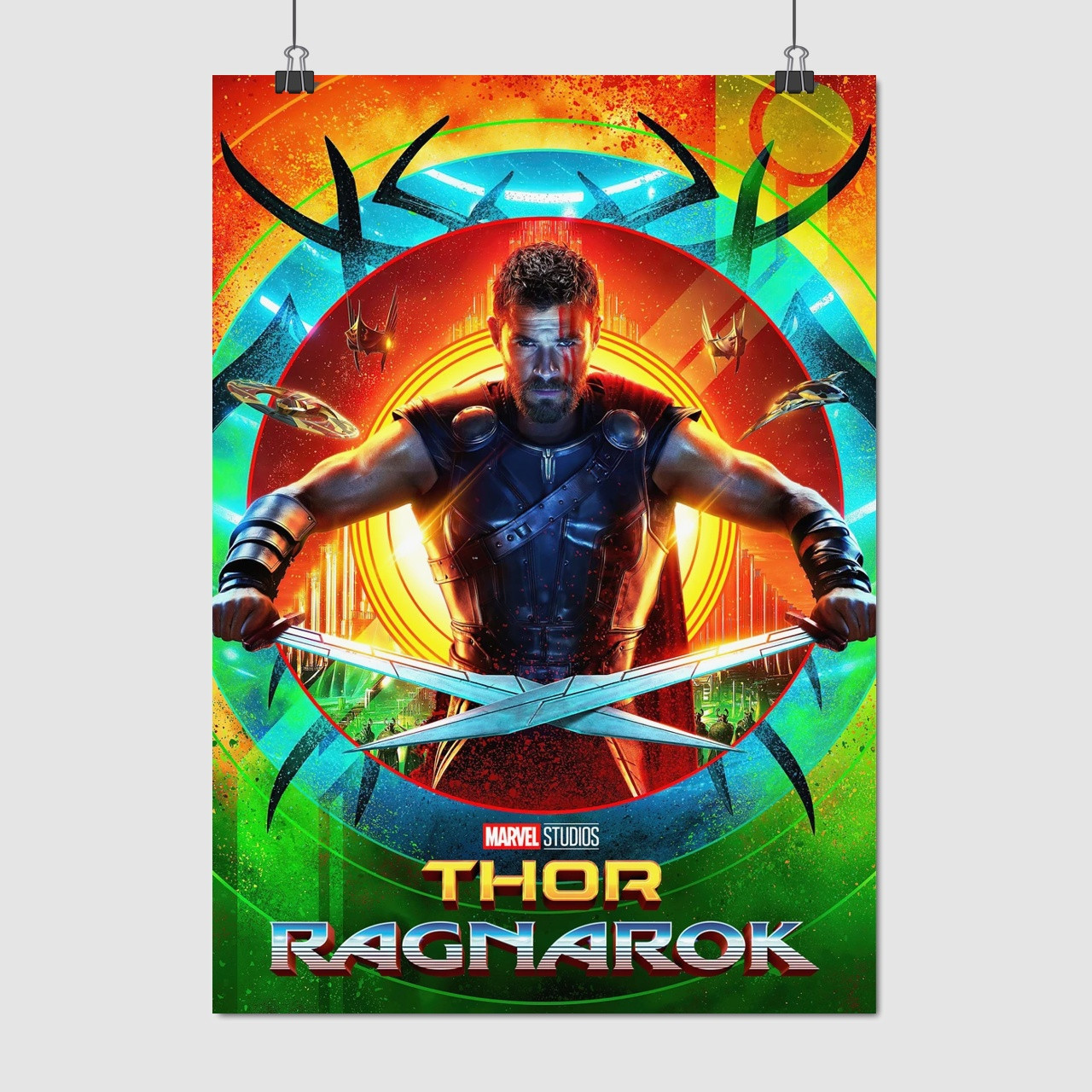 Плакат "Тор 3: Раґнарок, Тор Одінсон, Кріс Гемсворт, Thor: Ragnarok", 60×43см
