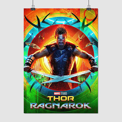 Плакат "Тор 3: Раґнарок, Тор Одінсон, Кріс Гемсворт, Thor: Ragnarok", 60×43см, фото 1