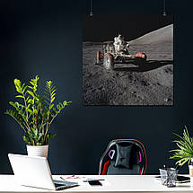 Плакат "Перші космонавти на Місяці, Moon", 60×60см, фото 3