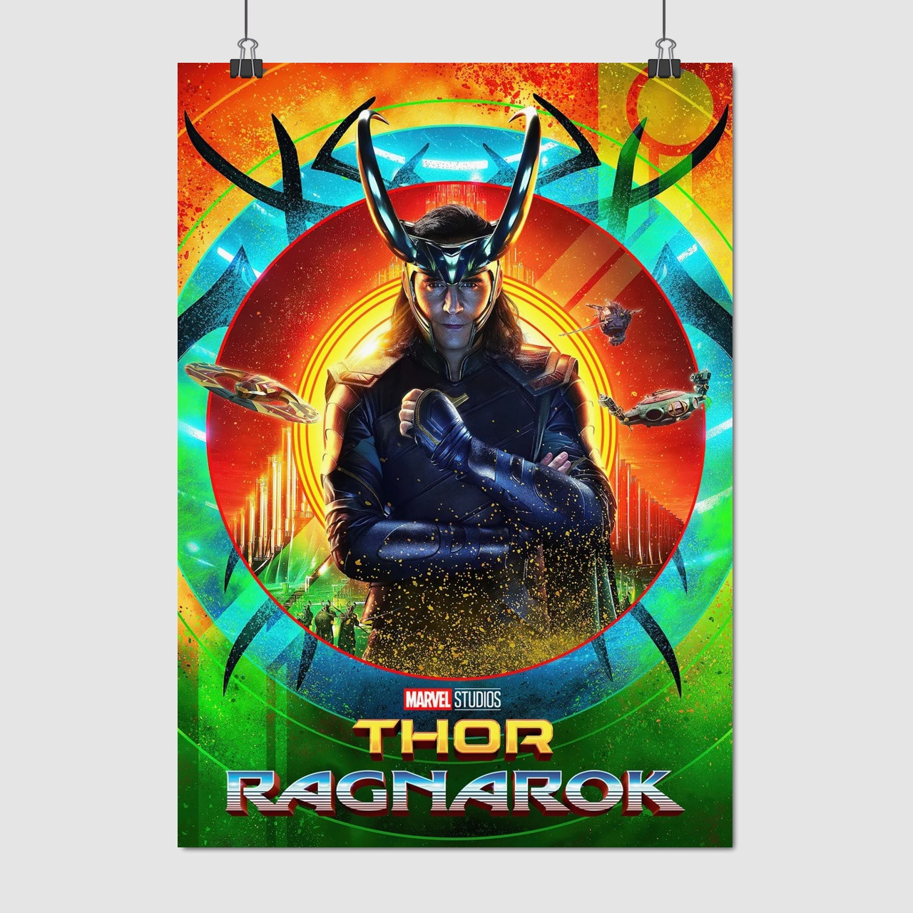 Плакат "Тор 3: Раґнарок, Локі, Том Хіддлстон, Thor: Ragnarok, Loki", 60×43см