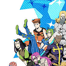 Плакат "Неймовірні пригоди ДжоДжо, Jojo's Bizarre Adventure", 60×40см, фото 3