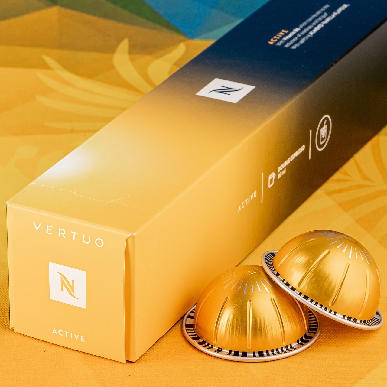 Кава в капсулах Nespresso Vertuo Active (аромат мигдалю та ванілі), Швейцарія (10 шт.), 80 мл