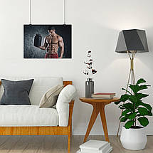 Плакат "Бодібілдер із банкою", 43×60см, фото 4