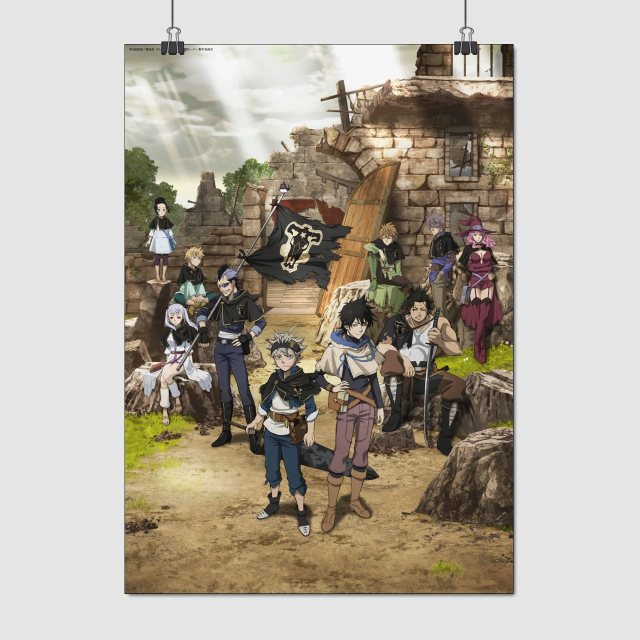 Плакат "Чорний клевер, Black Clover", 60×43см