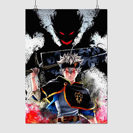 Плакат "Чорний клевер, Black Clover", 60×43см, фото 1