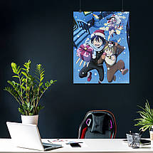Плакат "Нораґамі, Бездомний Бог, Noragami Yato", 60×47см, фото 4