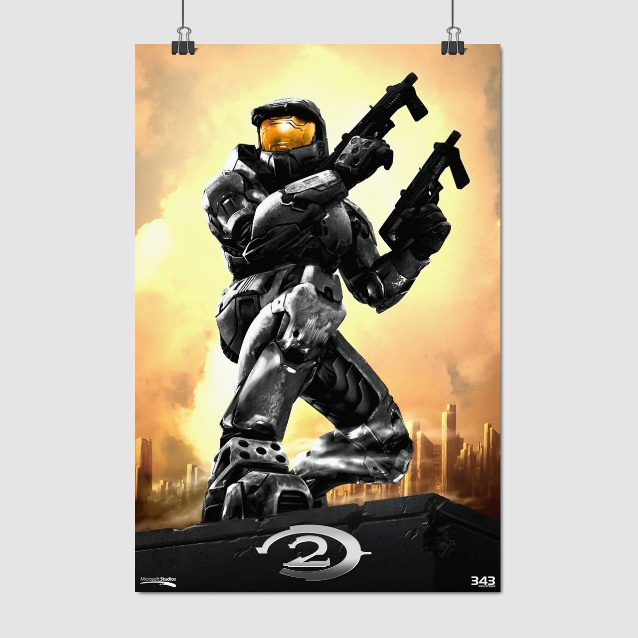 Плакат "Хейло 2, Майстер Чіф, Halo 2", 60×40см