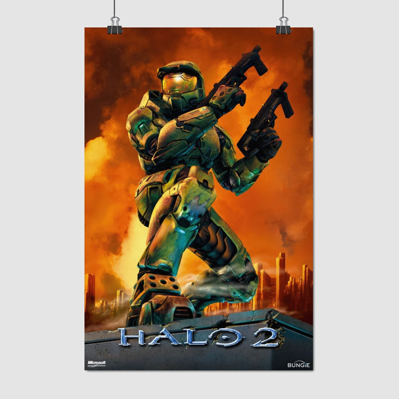 Плакат "Хейло 2, Майстер Чіф, Halo 2", 60×40см