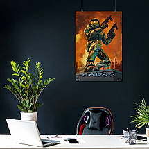 Плакат "Хейло 2, Майстер Чіф, Halo 2", 60×40см, фото 3