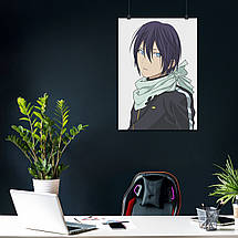 Плакат "Нораґамі, Бездомний Бог, Noragami Yato", 60×43см, фото 4