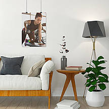 Плакат "Дівчина з гантелями", 60×43см, фото 4