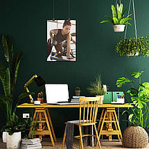 Плакат "Дівчина з гантелями", 60×43см, фото 5