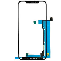Сенсорний екран iPhone 11 Pro Max чорний, без мікросхеми, з OCA-плівкою, з сіткою динаміка, оригінал PRC